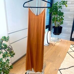Bahhgoose Silk Rust Midi Dress XS/S